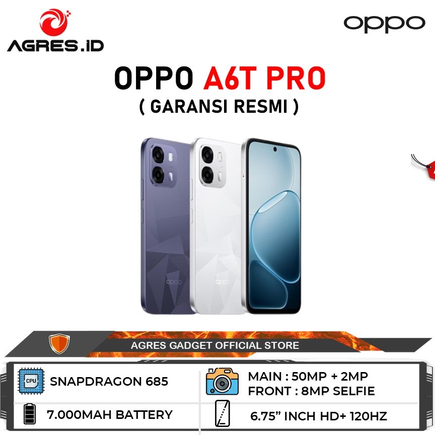 Jual OPPO A6T Pro 5G 8GB/128GB | 8/256GB Garansi Resmi OPPO Indonesia | Shopee Indonesia