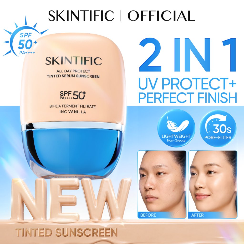 SKINTIFIC SPF50+ Tinted Serum Sunscreen