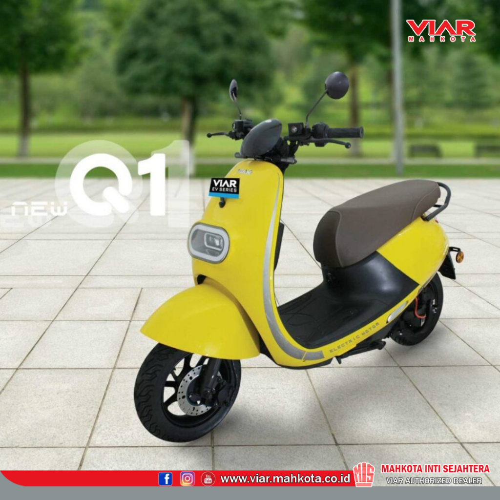 Jual Motor Listrik VIAR NEW Q1 L (NIK 2023) | Shopee Indonesia