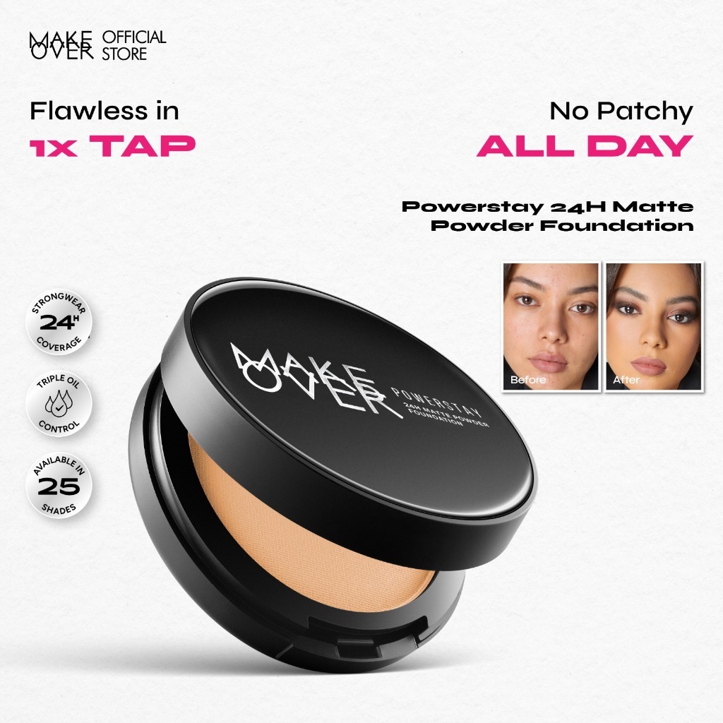 MAKE OVER Powerstay 24H Matte Powder Foundation - N10 Marble
