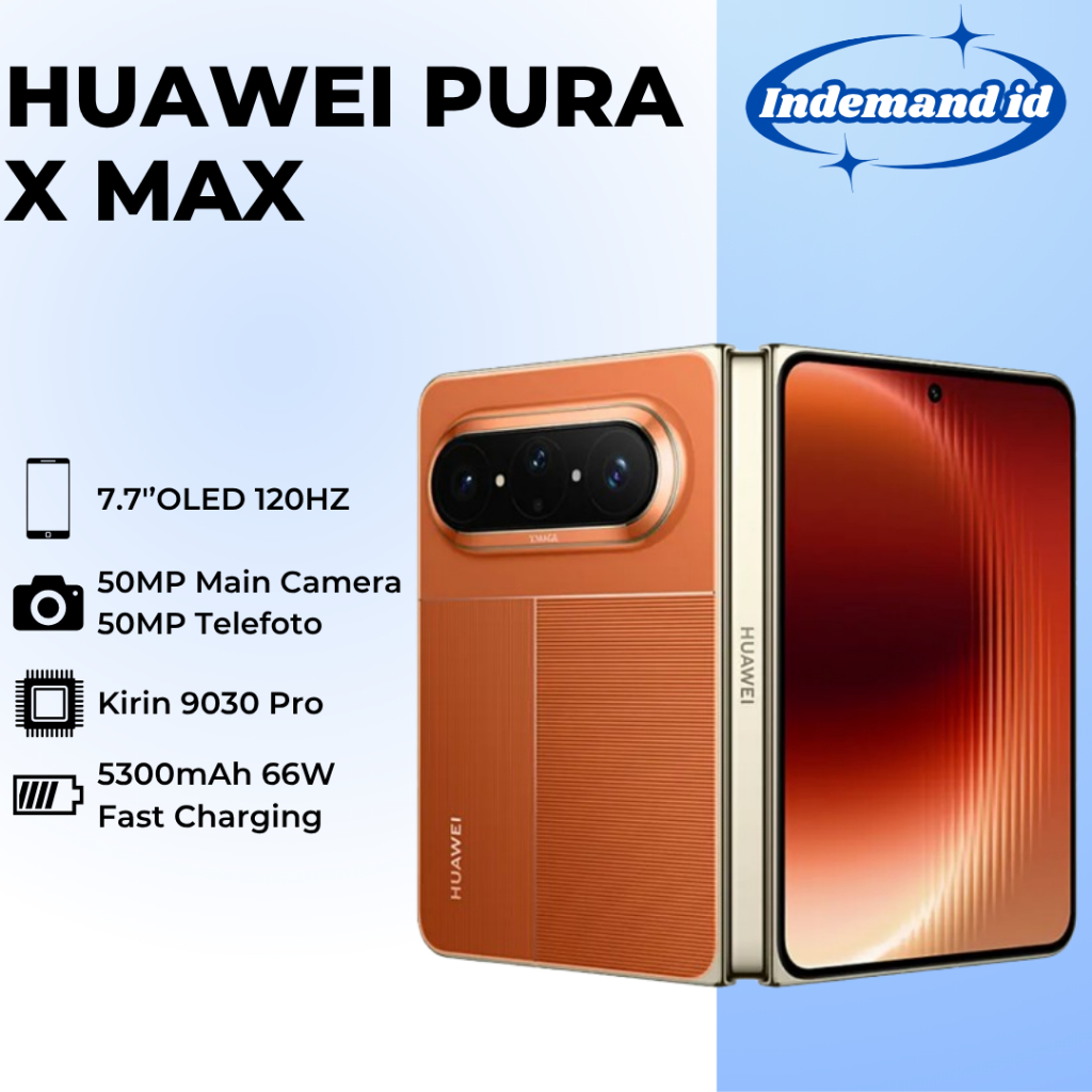 Jual Huawei Pura X Max 5G 7.7''OLED 120HZ Kirin 9030 Pro 5300mAh 66W 50MP Main 50MP Telefoto | Shopee Indonesia