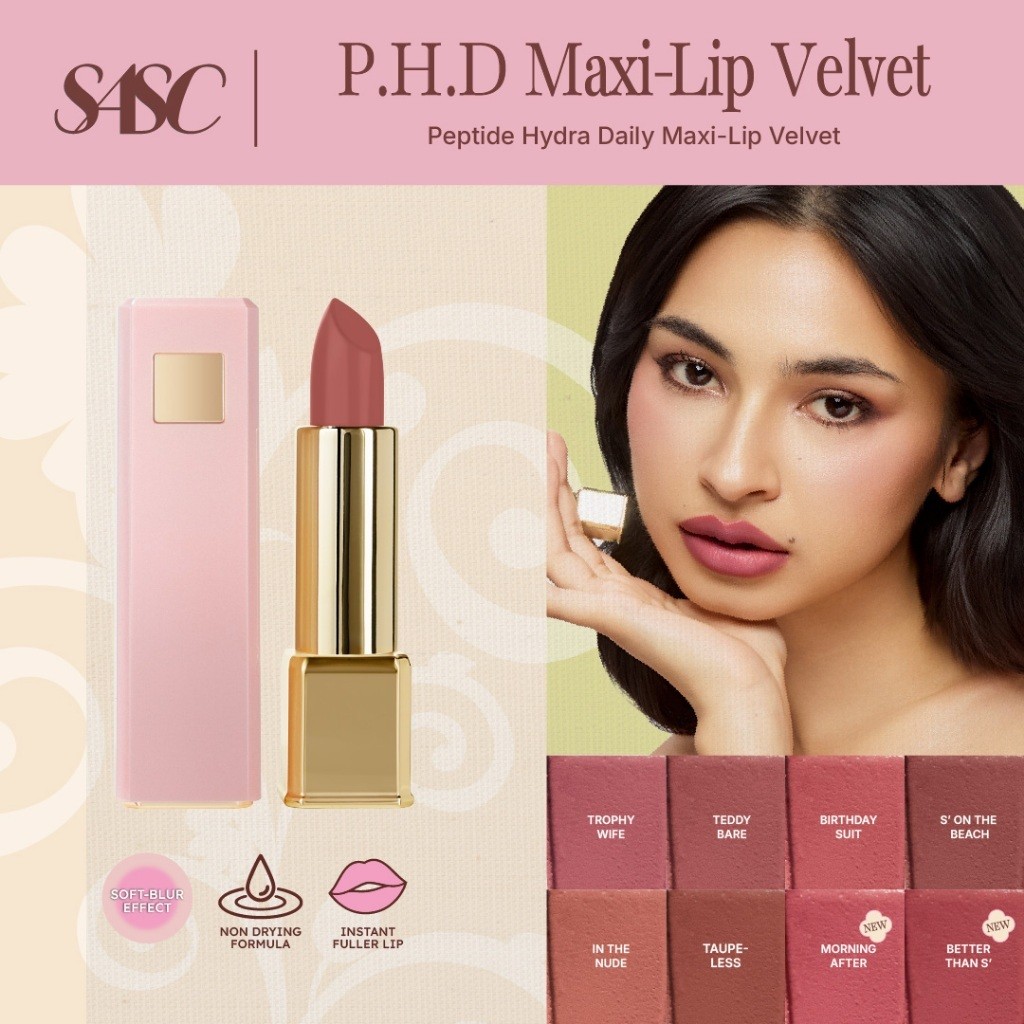 [NEW SHADES!] SASC P.H.D Maxi-Lip Velvet