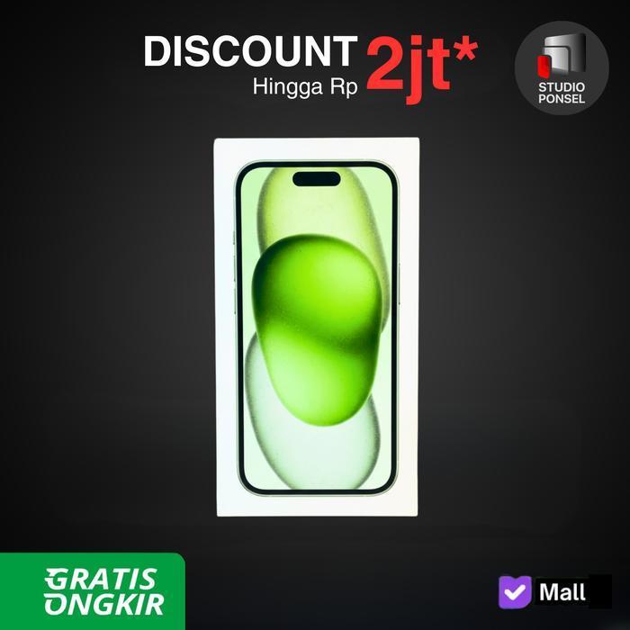 IBOX APPLE IPHONE 15 128GB 256GB 512GB BLUE PINK YELLOW GREEN ORIGINAL DAN TERPERCAYA