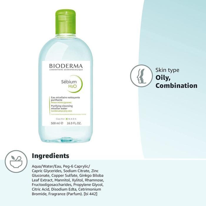 READY Bioderma Sebium H2O 100ml/250ml/500ml Micellar ter