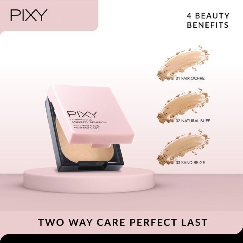 Pixy UV Whitening 4 Beauty Benefits Two Way Cake Perfect Last