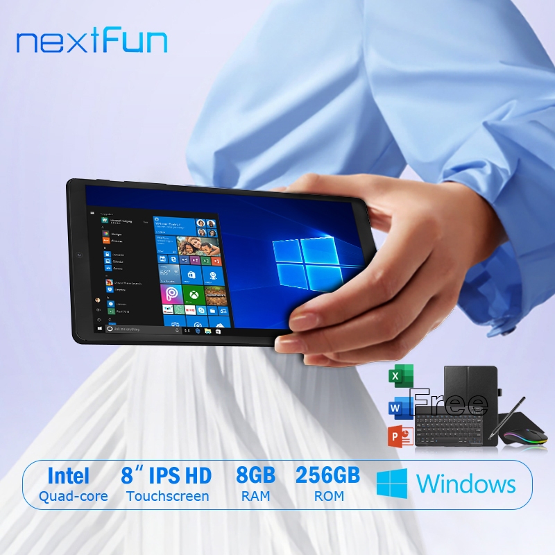 Jual NEXTFUN TABLET WINDOWS 8GB/256GB 8" POCKET TOUCH SCREEN LAPTOP 2 IN 1 INTEL QUAD CORE IPS HD | Shopee Indonesia