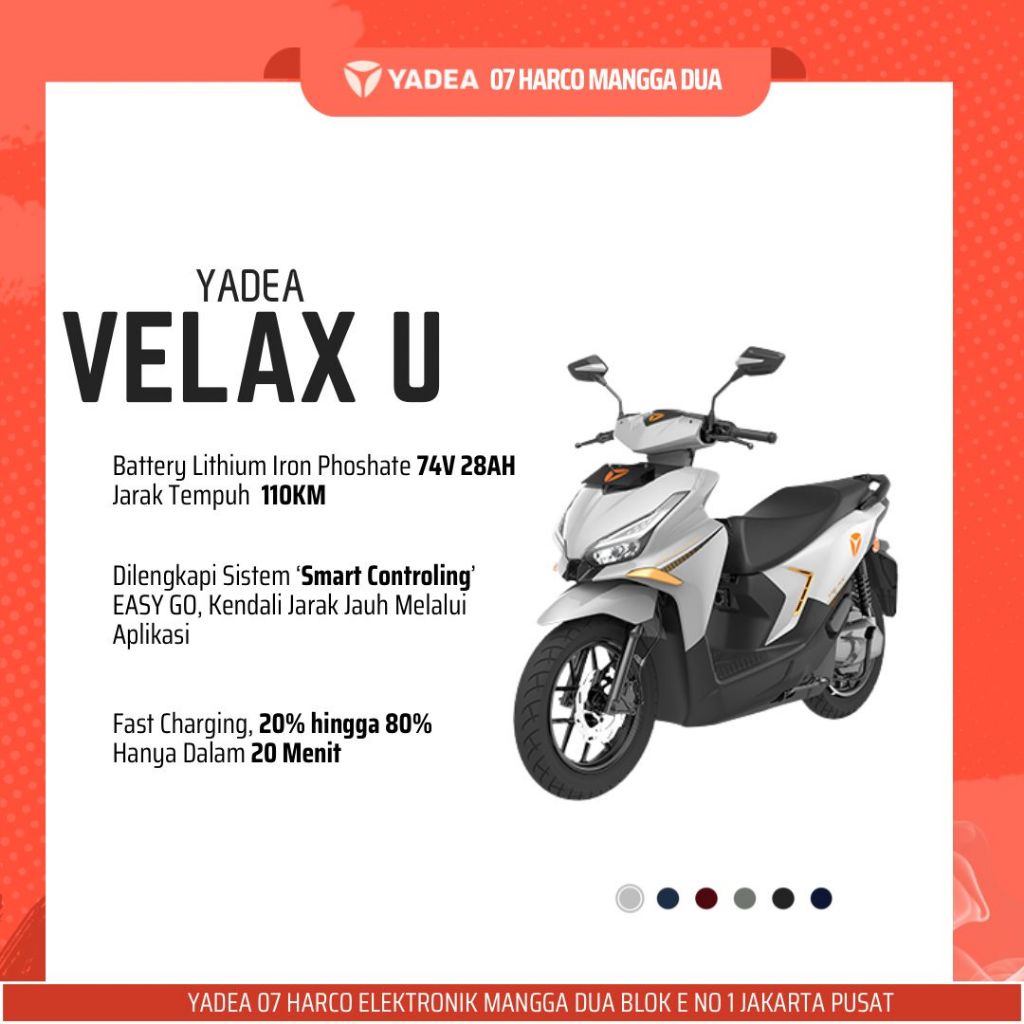 Jual Yadea Velax U | Shopee Indonesia
