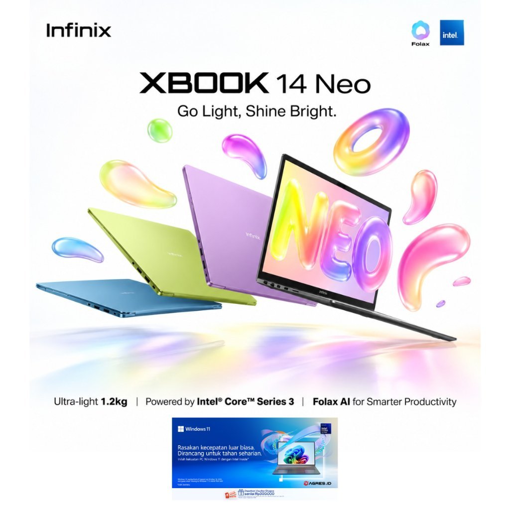 INFINIX XBOOK 14 NEO I3 1315 8GB 256GB W11 14.0WUXGA IPS