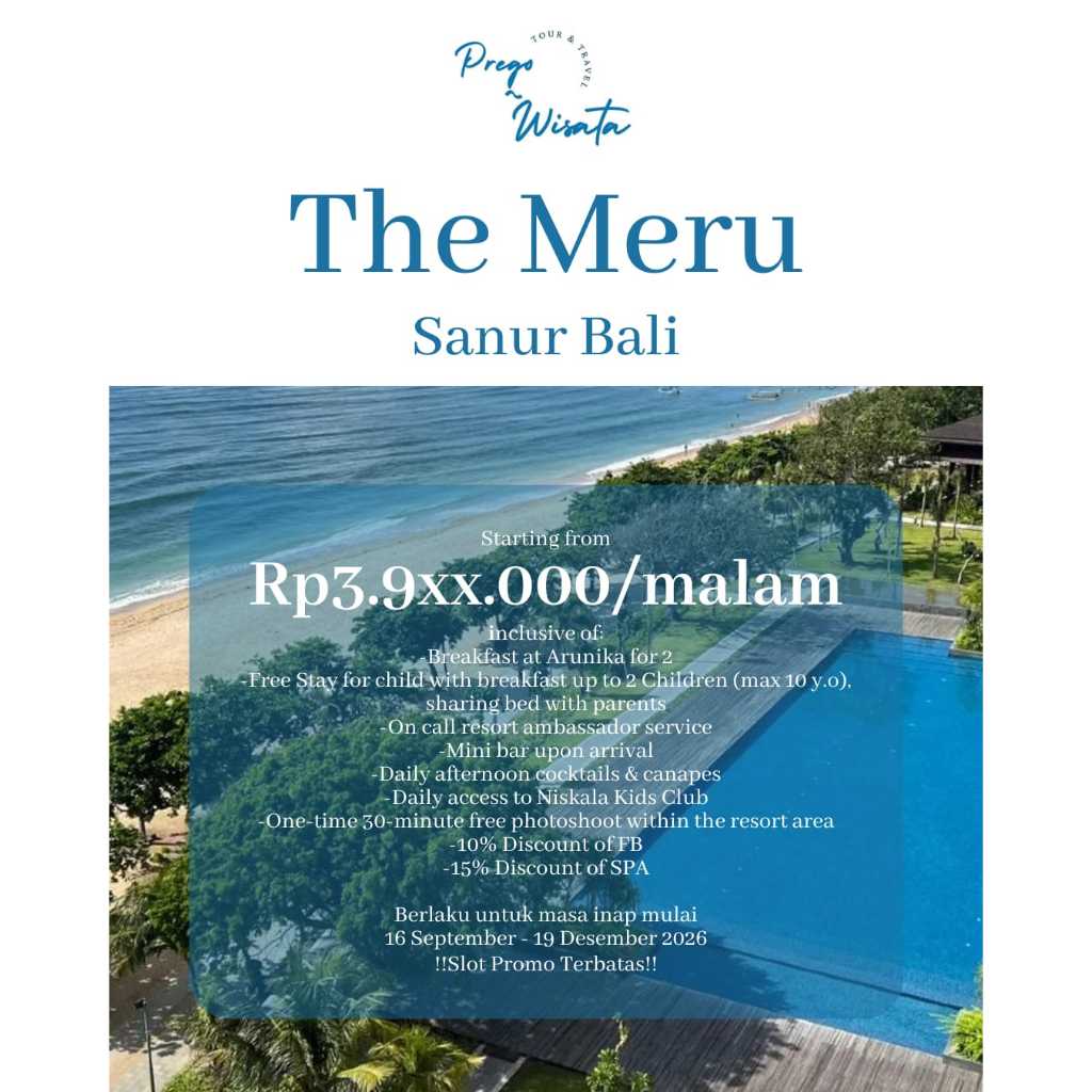 Jual Voucher Hotel Bali The Meru Sanur | Shopee Indonesia