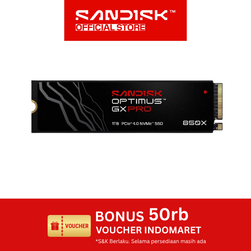 Jual SANDISK Optimus GX PRO 850X NVMe SSD 8TB ( Up to 7200MB/s ) -- Free Voucher 50.000 | Shopee Indonesia