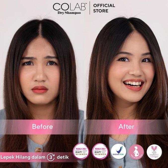 Hair- Colab Dry Shampoo - Paradise 200 Ml / Dry Shampoo Tanpa Residu Putih / Atasi Rambut Lepek / Dry Shampoo Spray / Dry Shampoo Cocok Untuk Hijab / Dry Shampoo Kulit Rambut Sensitif / Dry Shampoo Bumil Busui / Dry Shampoo Ngi Meh