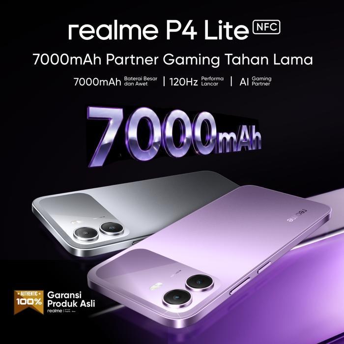Promo Murah realme P4 Lite RAM Besar Baterai 7000mAh Gratis Ongkir Se-Indonesia Garansi Resmi