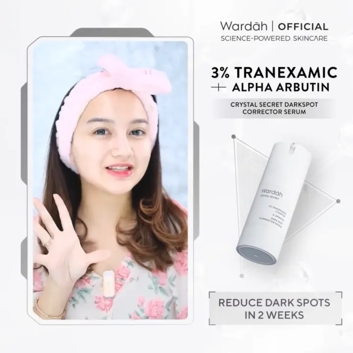Wardah Crystal Secret Dark Spot Brightening Serum 20ml - Mencerahkan Menyamarkan Flek Hitam Di Wajah | Lazada Indonesia
