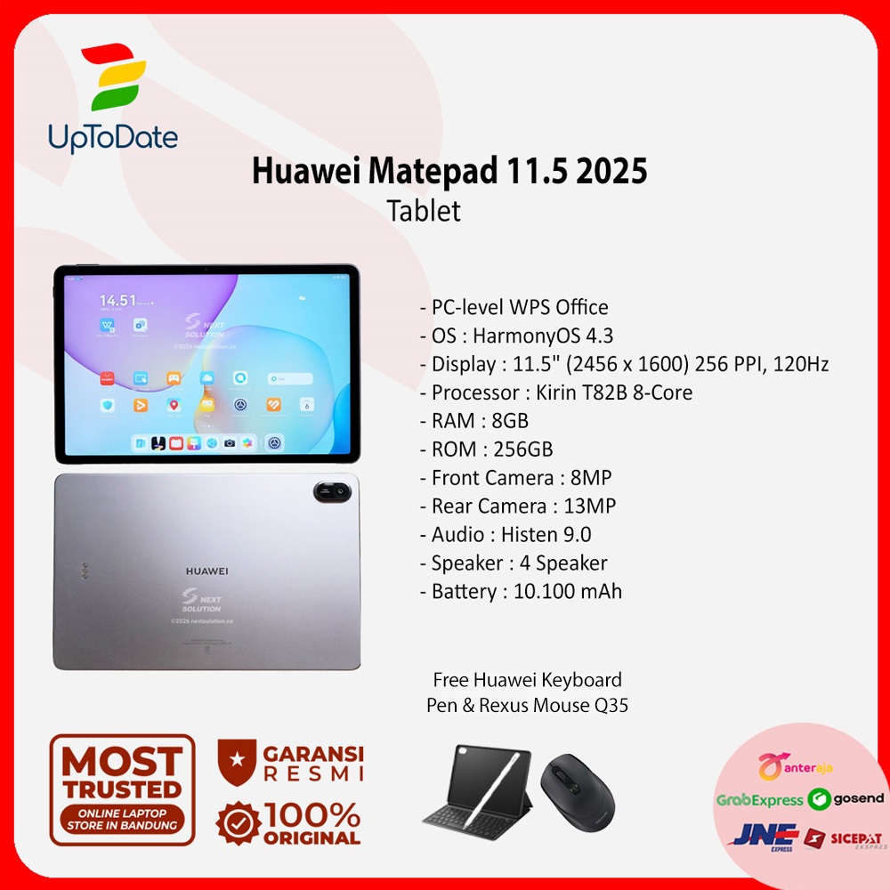 Huawei Matepad 11.5 NEW 2025 Papermatte 8GB/256GB 11.5" 2.5K 120Hz HarmonyOS WPS PC LEVEL