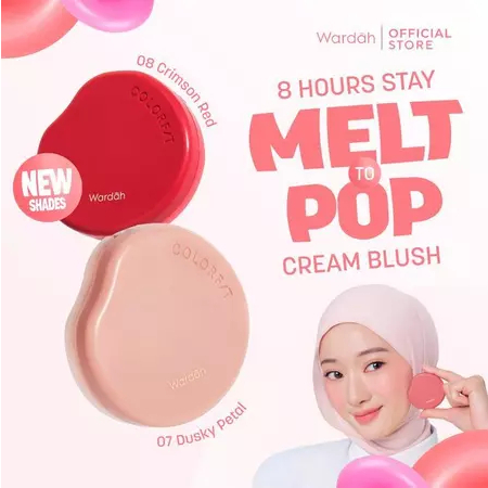 Wardah Cream Blush On Macaroon Colorfit Melt To Pop Cream Blush