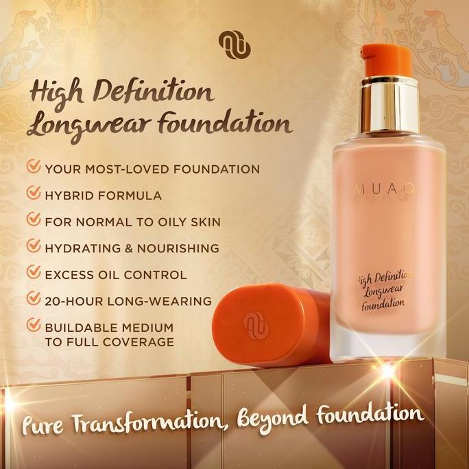 TERBARU - MUAQ High Definition Longwear Foundation