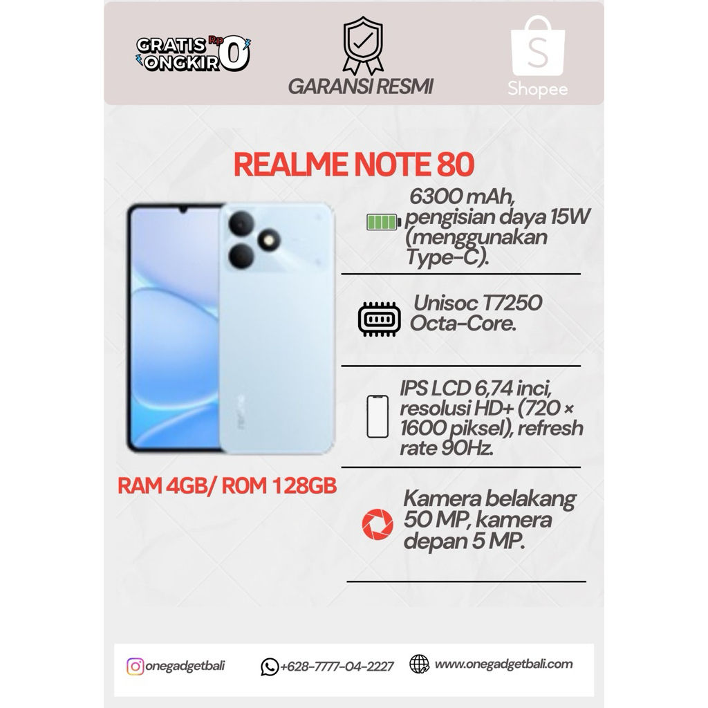 REALME NOTE 80