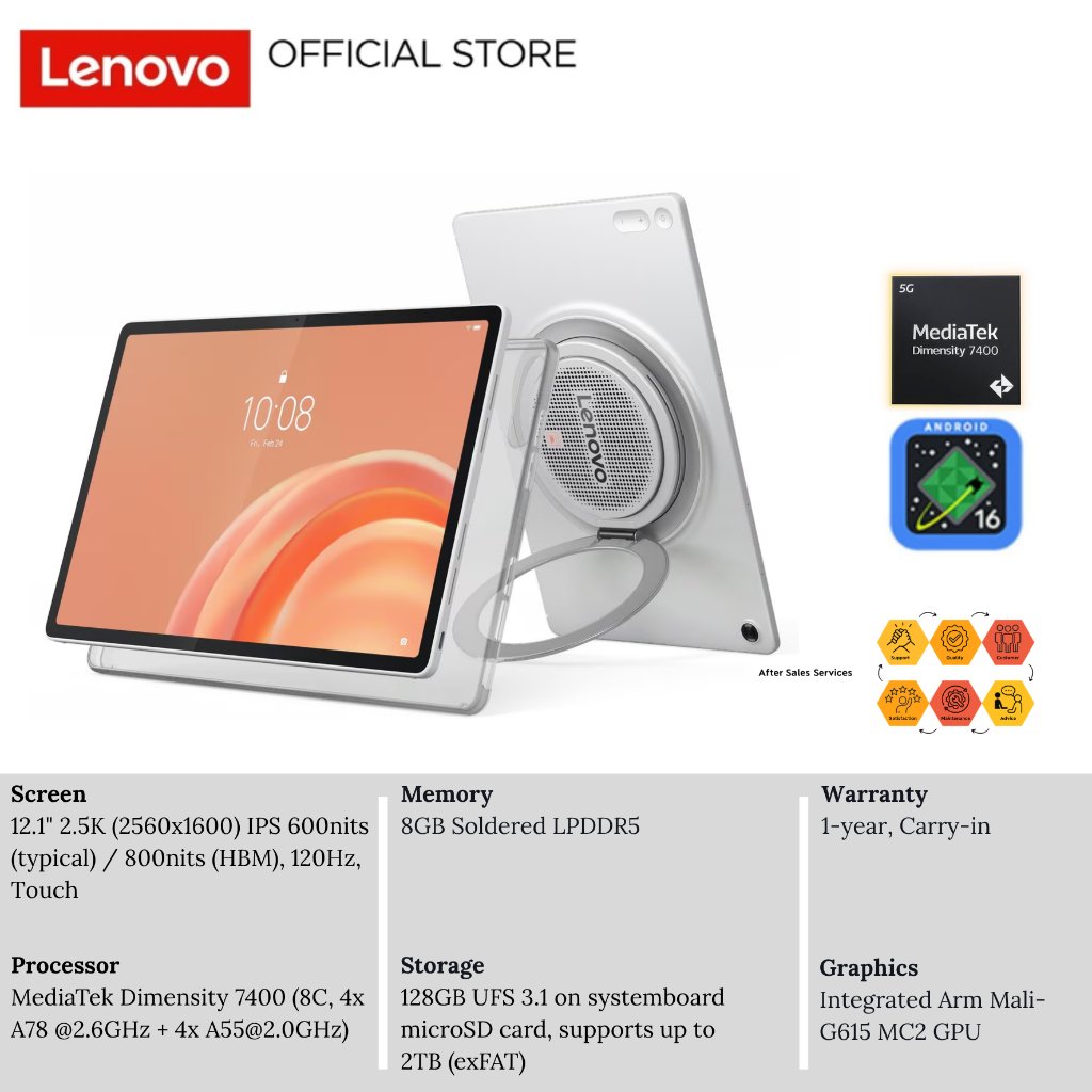 Jual Lenovo Tab Plus Gen 2 ZAHT0040ID 12.1" 8/128GB Celestial White | Shopee Indonesia