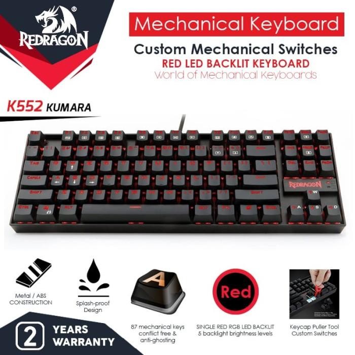 TERBARU Redragon Gaming Keyboard Mechanical KUMARA - K552 HOT SALE!