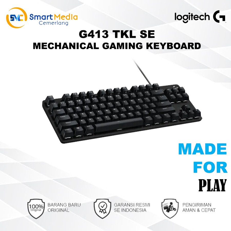 Logitech G413 TKL SE Keyboard Gaming TKL Mechanical Tactile Backlit