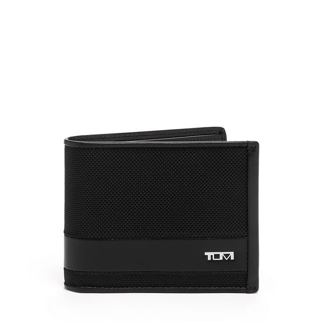 Tumi Alpha Global Double Billfold - Dompet Pria - Black
