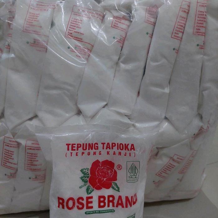 Rose Brand Tepung Tapioka Kemasan Bal 10 kg - Kemasan 500 gram Tepung Kanji Berkualitas Tinggi untuk