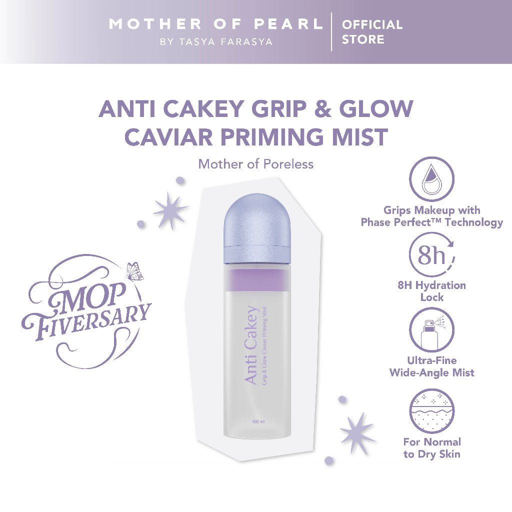 Jual MOP - Anti Cakey Grip & Glow Caviar Priming Mist | Shopee Indonesia