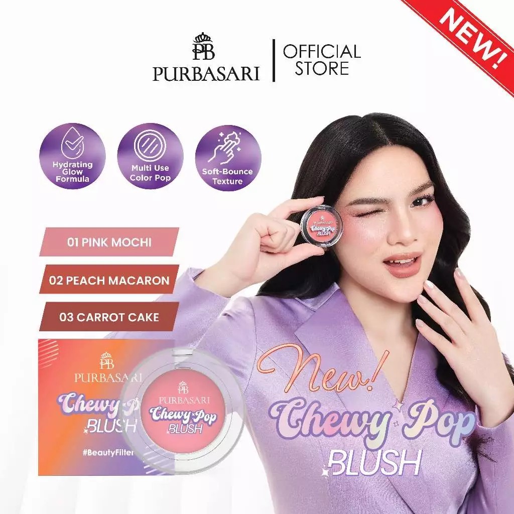 Purbasari Chewy Pop Blush / Cream Blush On Beauty Filter