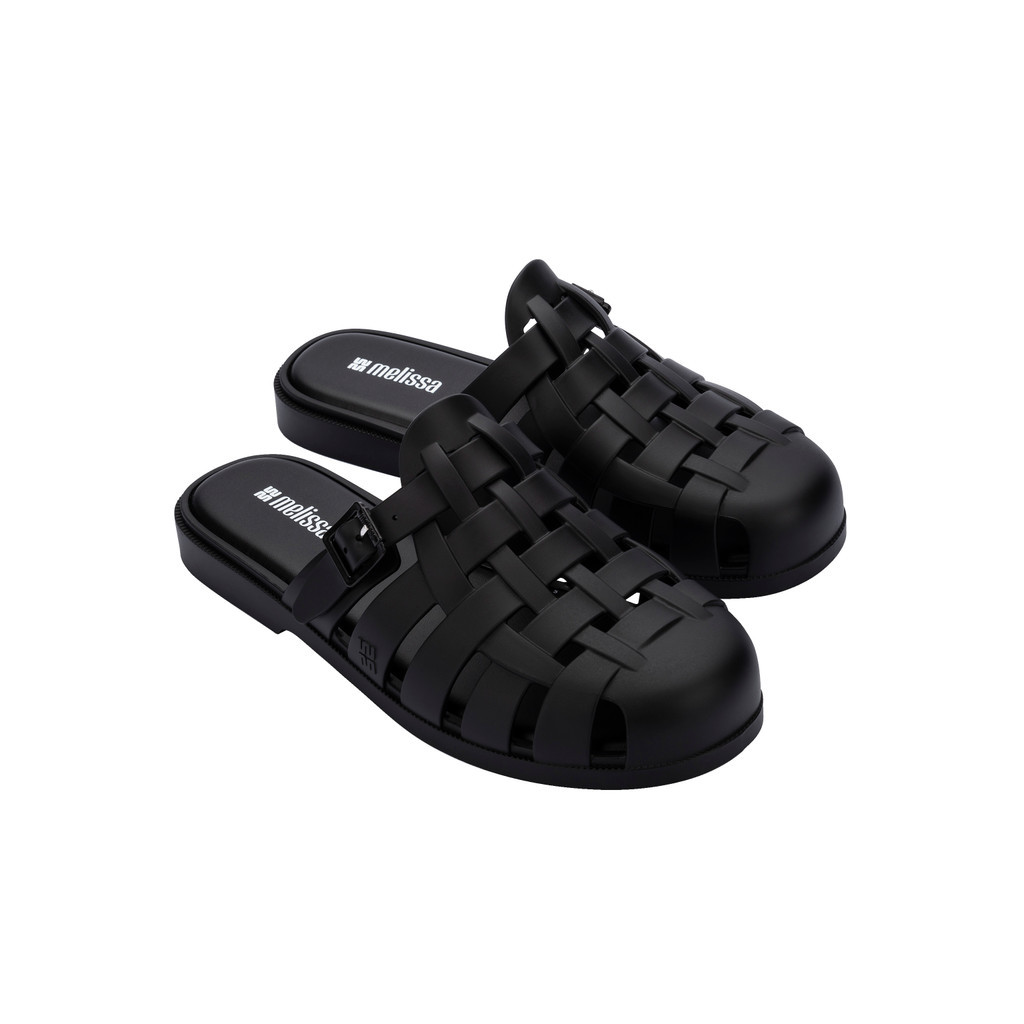 Sandal Slip On Wanita Melissa Possession Mule Ad Matt Black