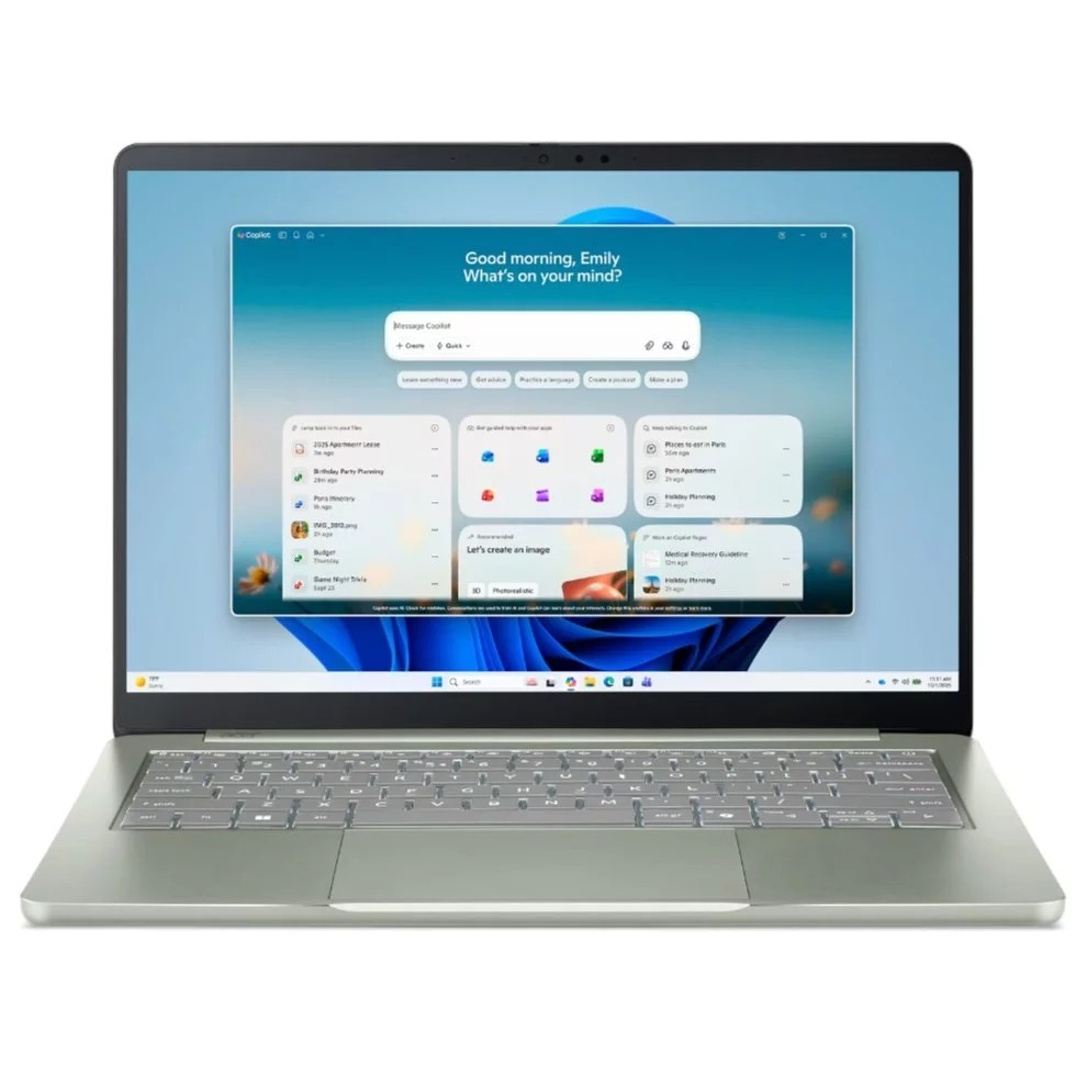 ACER SWIFT AIR 14 AI SFA14 I31 50AX CORE 5 320 12GB 512GB SSD 14" WUXGA IPS 120Hz 100% sRGB W11H OH24