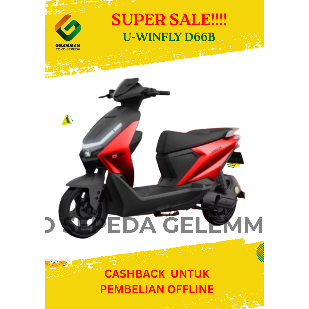 NEW!!! SEPEDA LISTRIK UWINFLY D66A D66B, D65 DAN D75