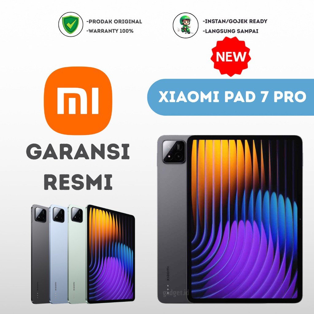 Xiaomi Pad 7 Pro & Pad 7 8/256 12/512 garansi resmi New segel