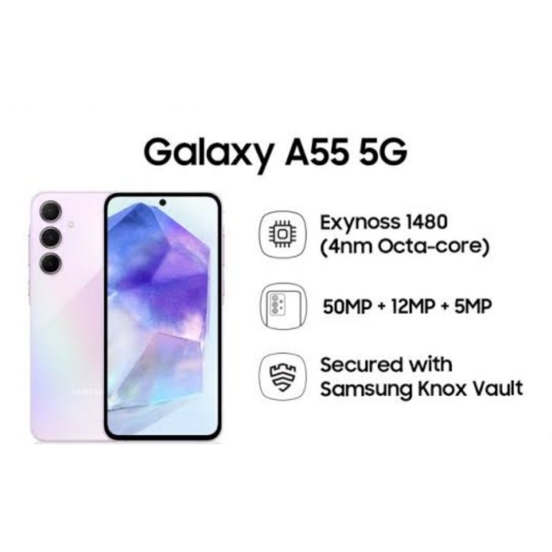 SAMSUNG GALAXY A55 5G 12/256 & 8/256GB GARANSI RESMI