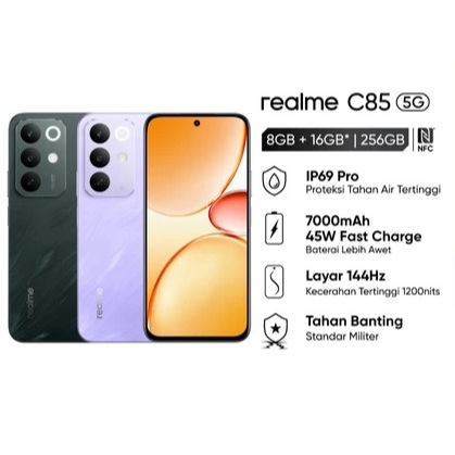 Realme C85 5G 8/256 GB Baru Garansi Resmi New