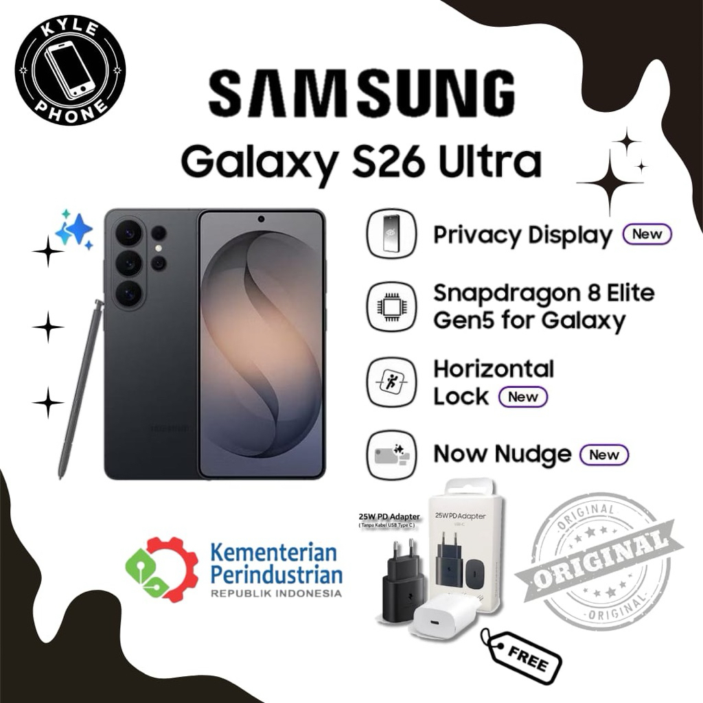 Samsung Galaxy S26 Ultra 5G 12/1TB Garansi Resmi Sein Samsung Indonesia