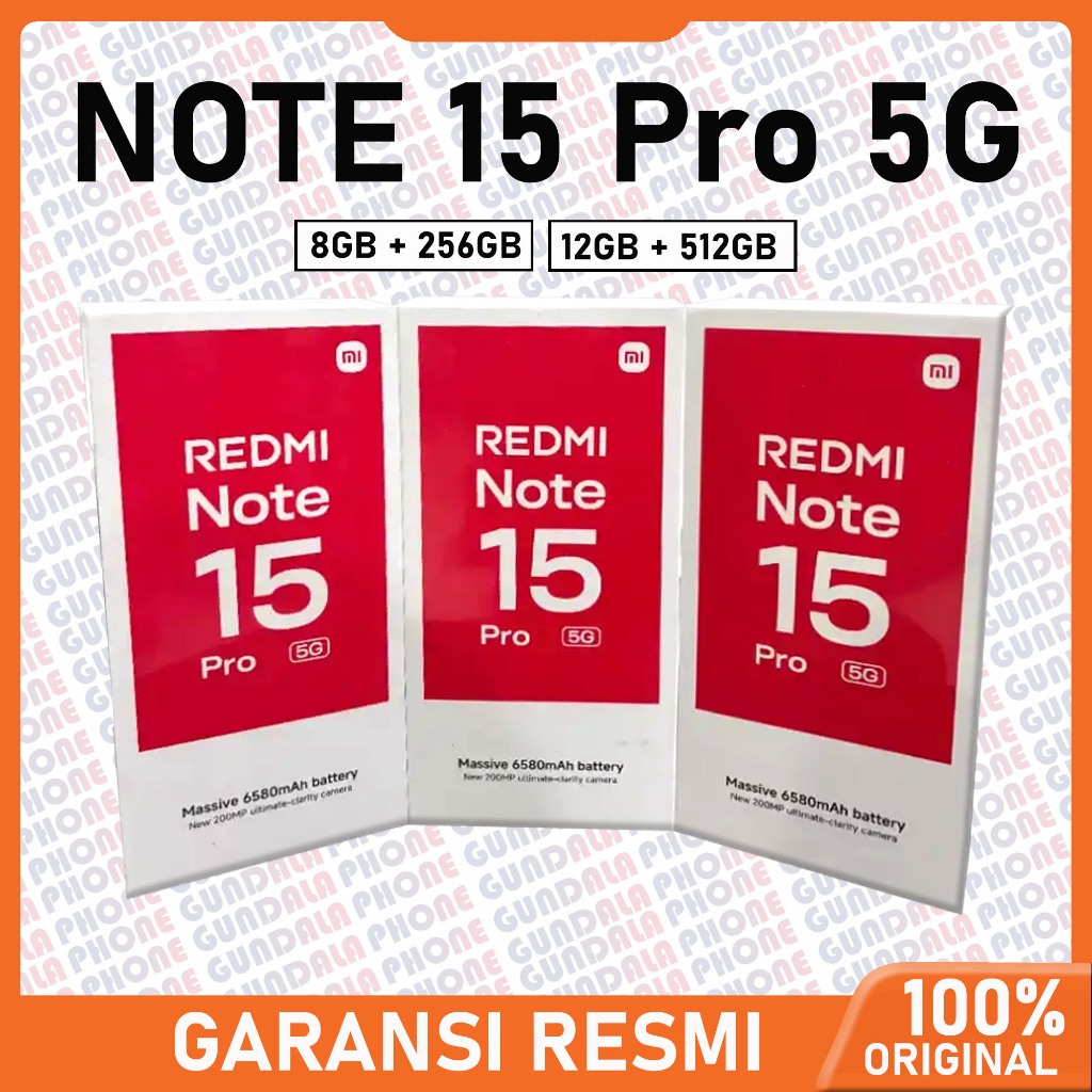 Jual Xiaomi Redmi Note 15 Pro 5G - Garansi resmi | Shopee Indonesia