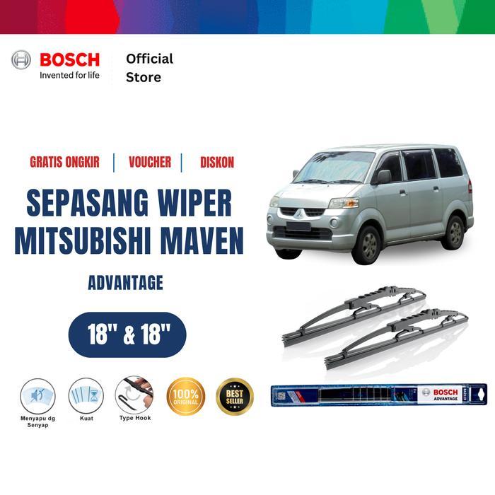 Jual Bosch Sepasang Wiper Kaca Mobil Mitsubishi Maven Advantage Size 18 Dan 18 Inci | Shopee Indonesia