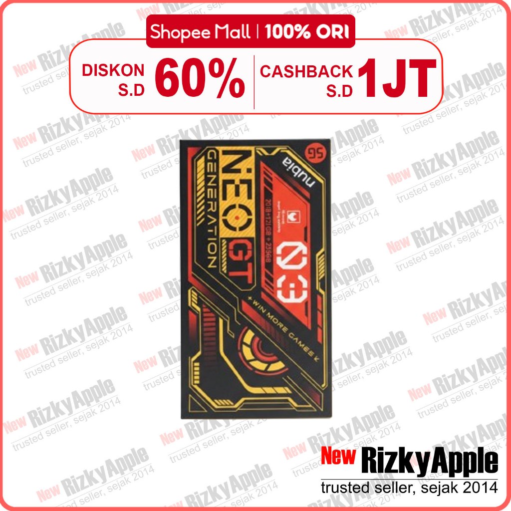 Nubia Neo 3 GT 5G 256GB [ RAM 12GB ] Gray Yellow Garansi Resmi Nubia Indonesia