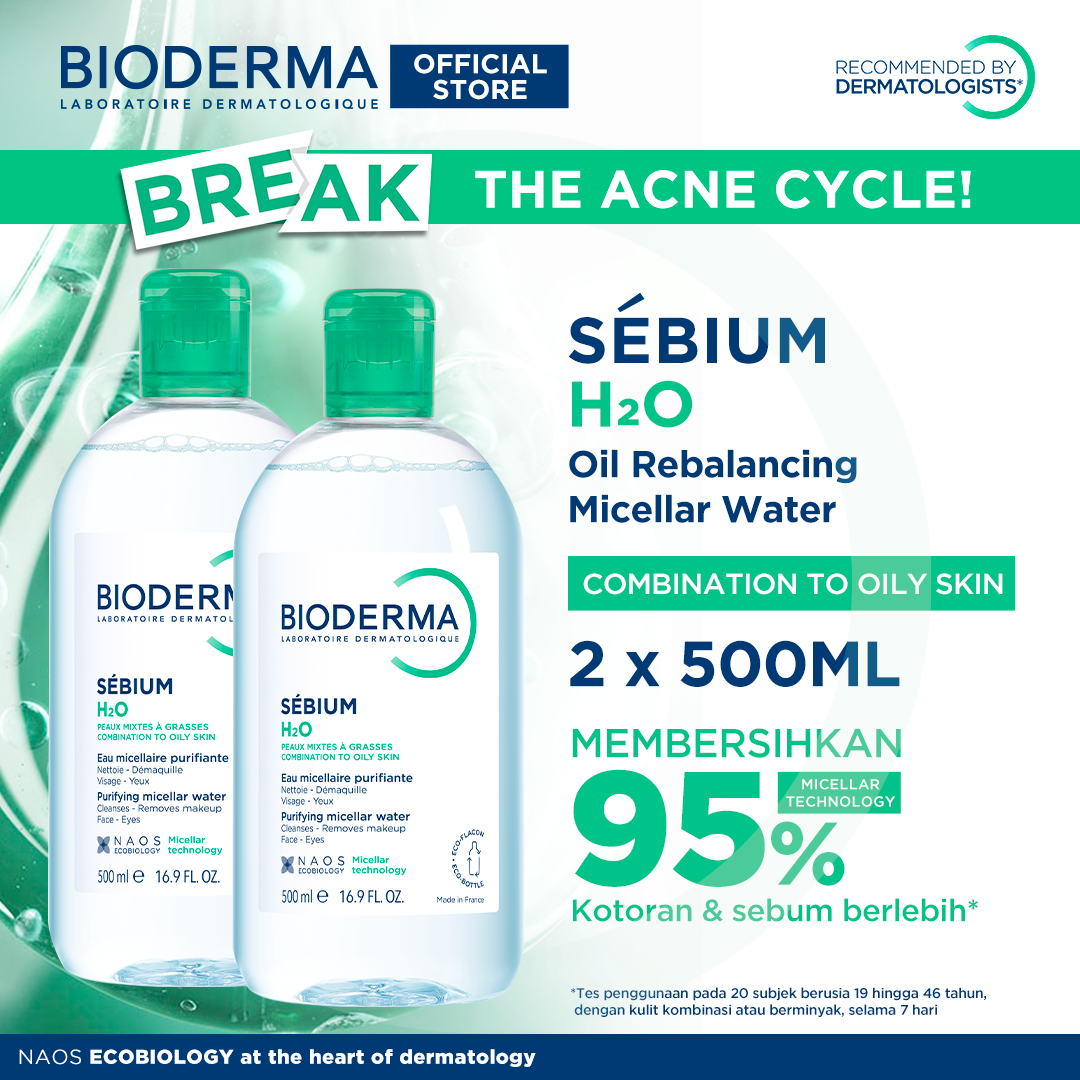 Bioderma Sebium H2O 500 ml Twin Pack