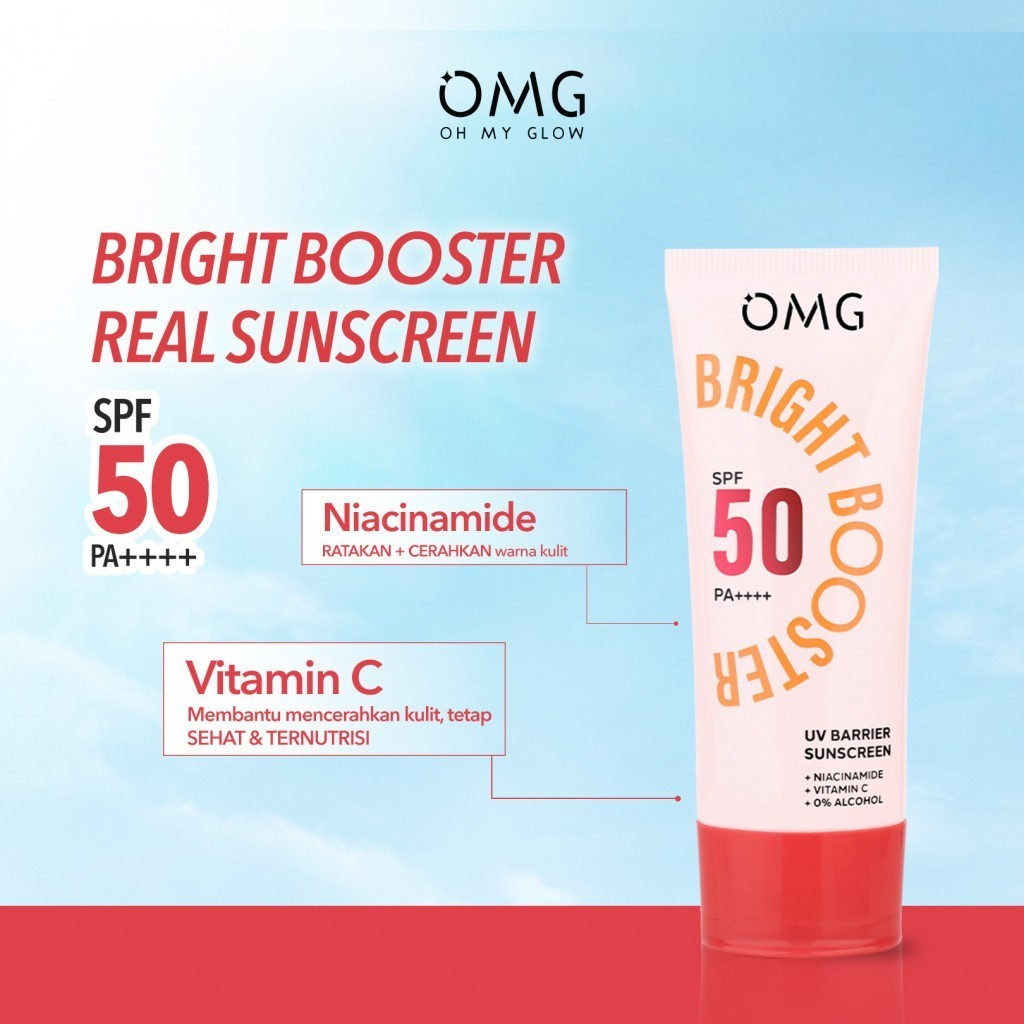 OMG Oh My Glow Bright Booster UV Barrier Sunscreen SPF 50 PA++++