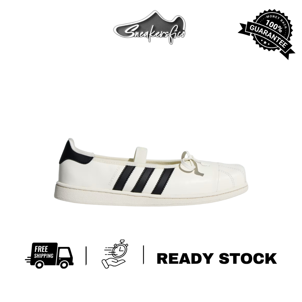 Jual adidas Originals x JENNIE Superstar SQ Ballet Off White Core Black | Shopee Indonesia