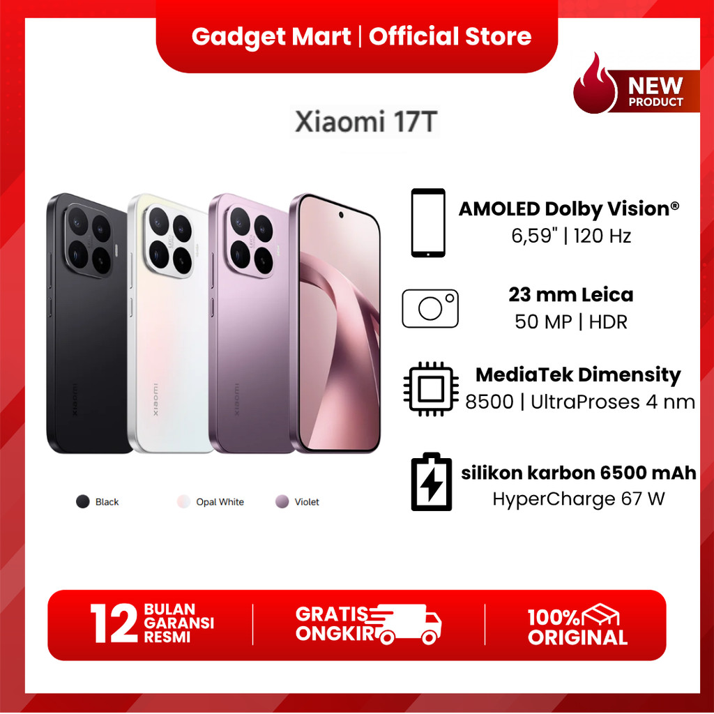 Jual Xiaomi 17T - Garansi Resmi 100% Original | Shopee Indonesia