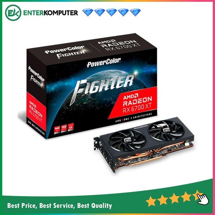 Powercolor Radeon Rx 6700 Xt 12Gb Gddr6 Fighter Termurah Terlaris Promo