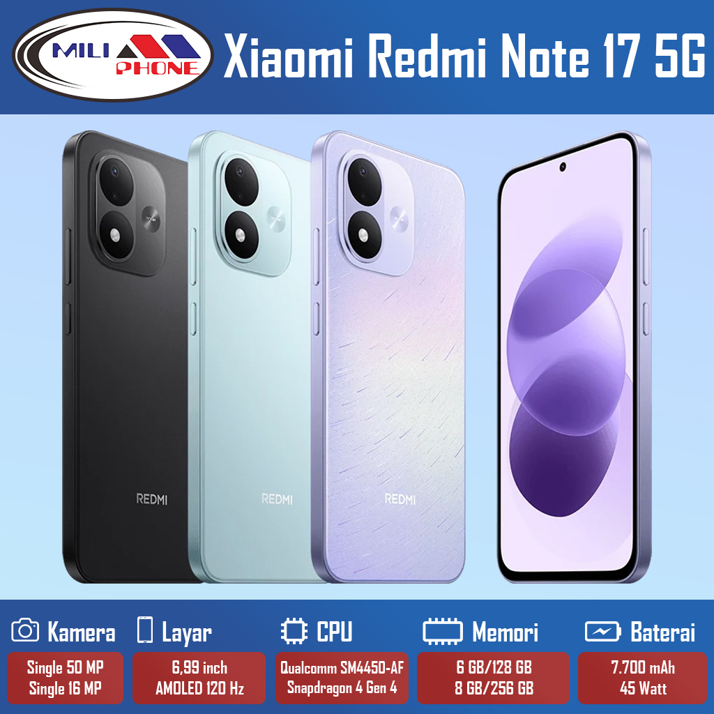 Xiaomi Redmi Note 17 5G Garansi Resmi