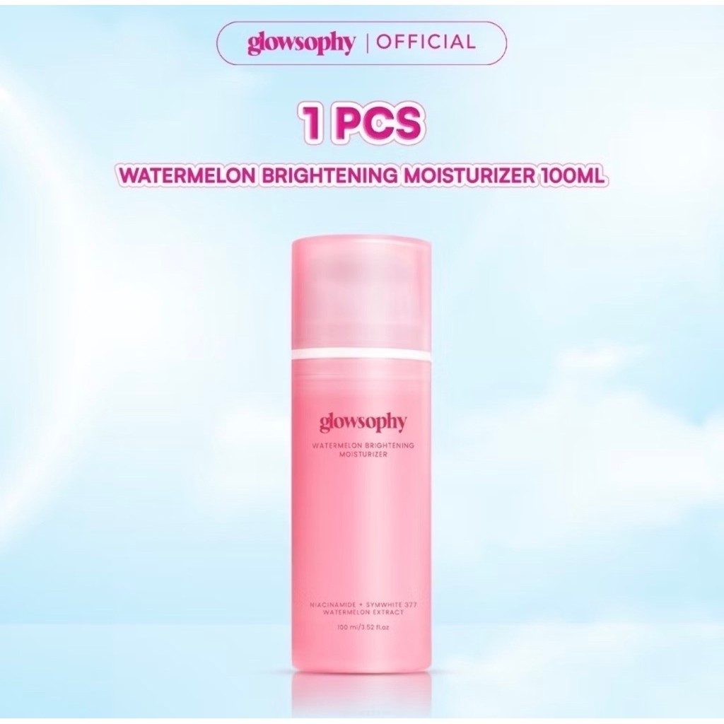 Glowsophy Watermelon Brightening Moisturizer Gel 100ml - Pelembab