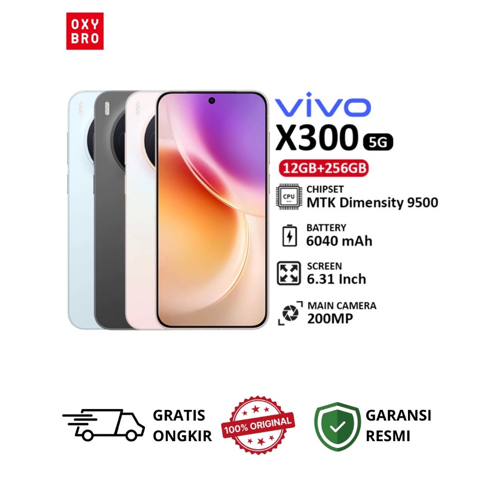 Vivo X300 5G [12GB+256GB] - Garansi Resmi