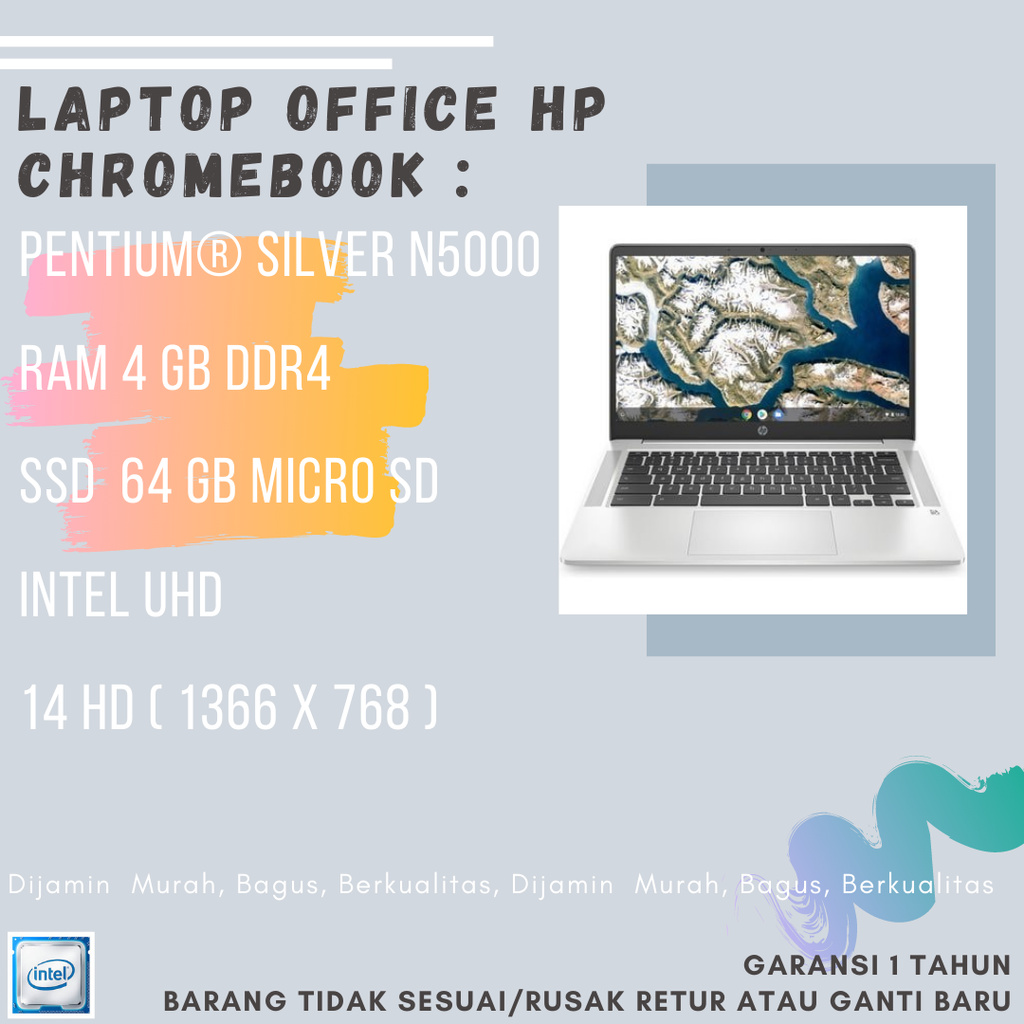 HP CHROMEBOOK N5000 4GB 128GB CHROME OS E143
