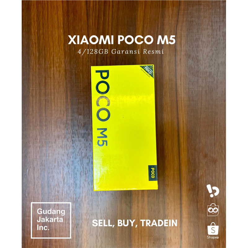 xiaomi poco m5 4/128gb black garansi resmi
