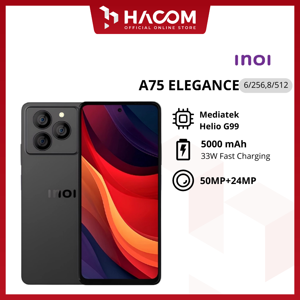 Inoi A75 Elegance 8GB + 512GB Garansi Resmi