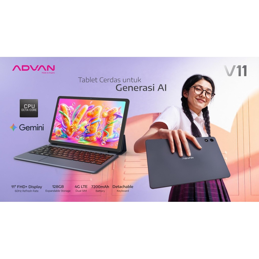 Jual Advan Tab V11 6GB 128GB 11.0 Inch FHD+ 4G Lte Garansi Resmi | Shopee Indonesia